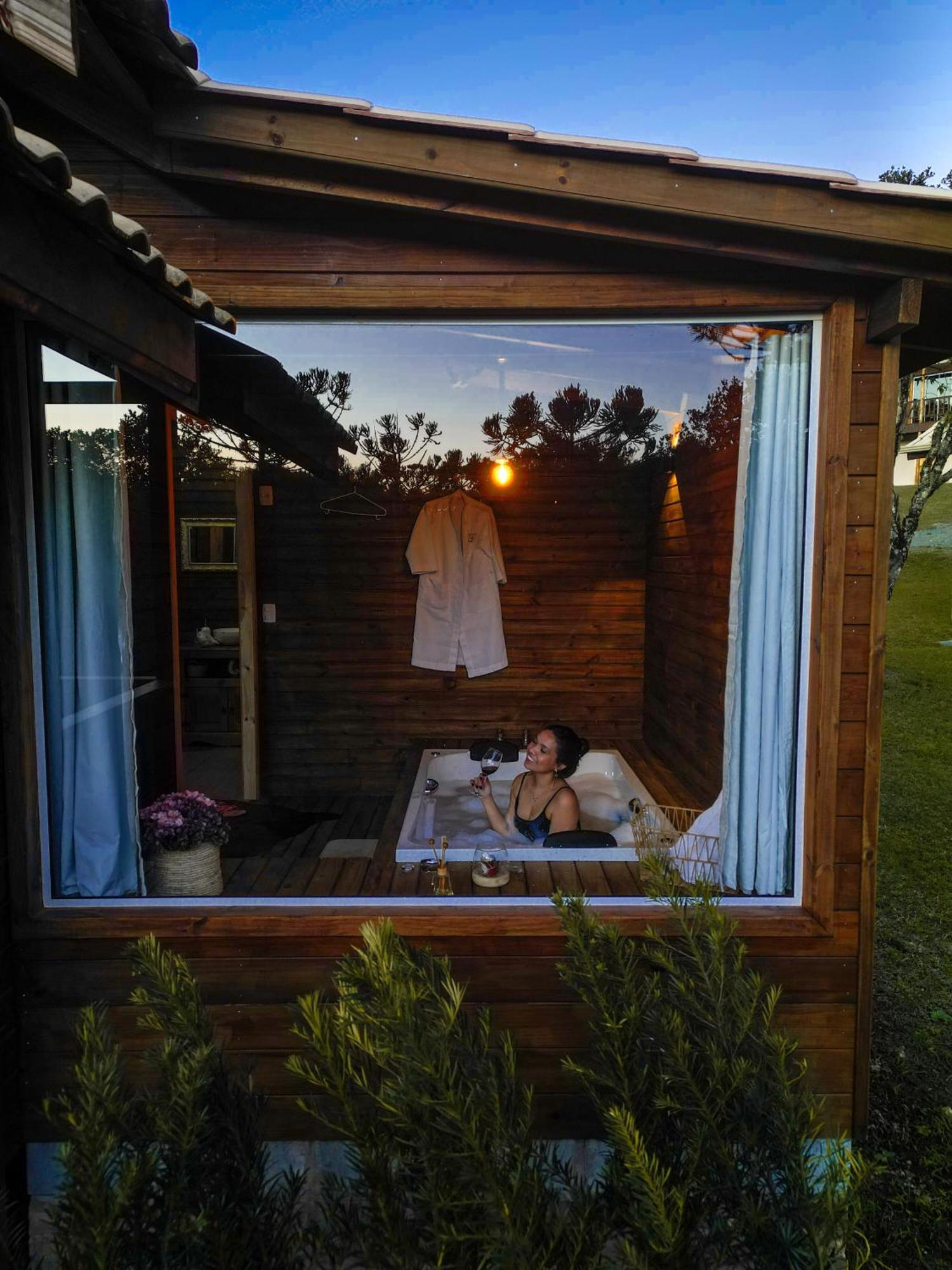 Hospedagem cabanas do lago Urubici Exterior foto